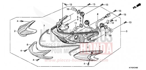 REAR COMBINATION LIGHT SH150RB de 2011
